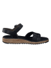 Paul Green Leren sandalen zwart