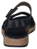Paul Green Leder-Sandalen in Schwarz