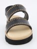 Paul Green Leder-Sandalen in Schwarz
