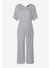 More & More Jumpsuit in Dunkelblau/ Weiß