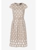 More & More Kleid in Beige/ Weiß