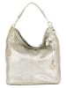 Mia Tomazzi Leder-Schultertasche "Belinzaghi" in Gold - (B)42 x (H)38 x (T)17 cm