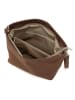 Mia Tomazzi Leder-Schultertasche "Trapani" in Braun - (B)33 x (H)25 x (T)14 cm