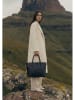 Christian Laurier Leder-Schultertasche "Aurora" in Schwarz - (B)39 x (H)27 x (T)13 cm