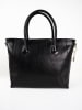 Christian Laurier Leder-Schultertasche "Aurora" in Schwarz - (B)39 x (H)27 x (T)13 cm