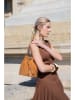 maison héritage PARIS Leder-Schultertasche "Siesta" in Hellbraun - (B)20 x (H)20 x (T)13 cm