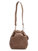 maison héritage PARIS Leder-Schultertasche "Punchy" in Hellbraun - (B)17 x (H)20 x (T)8 cm