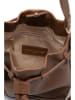 maison héritage PARIS Leren schoudertas "Punchy" lichtbruin - (B)17 x (H)20 x (D)8 cm