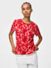 Pieces Bluse in Rot/ Rosa