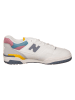 New Balance Leder-Sneakers "550" in Weiß/ Bunt
