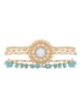 HIPANEMA Vergold. Armband "Magic" mit Edelsteinen