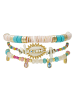 HIPANEMA Vergold. Armband "Calipso" mit Perlen