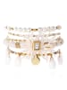 HIPANEMA Vergold. Armband "Egerie" mit Perlen