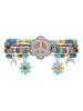 HIPANEMA Verzilverde armband "Siempre" met edelstenen