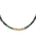 HIPANEMA Vergulde ketting "Vinze" met edelstenen - (L)42 cm