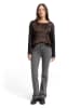 Tom Tailor Bluse in Schwarz/ Braun