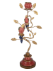 Clayre & Eef Kaarshouder goudkleurig/rood - (B)16 x (H)33 x (D)9 cm