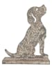 Clayre & Eef Decoratief object "Katze" grijs - (B)20 x (H)24 x (D)8 cm