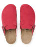 billowy Leren clogs rood
