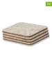 Oakywood 4-delige set: onderzetters lichtgrijs - (L)9,5 x (B)9,5 cm