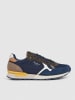 Pepe Jeans FOOTWEAR Leder-Laufschuhe in Dunkelblau/ Khaki