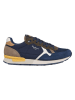 Pepe Jeans FOOTWEAR Leder-Laufschuhe in Dunkelblau/ Khaki