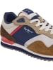 Pepe Jeans FOOTWEAR Leren hardloopschoenen lichtbruin/donkerblauw