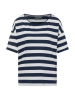 ELBSAND Shirt "Luani" in Dunkelblau/ Weiß