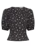 MOSS COPENHAGEN Bluse "Nancy" in Schwarz/ Creme