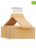Songmics 20er-Set: Kleiderbügel in Hellbraun - (B)23 x (H)44,5 cm