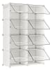 Songmics Schoenenkast wit - (B)125 x (H)156 x (D)32 cm