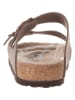 Birkenstock Klapki w kolorze brązowym