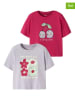 name it 2-delige set: shirts "Henisa" paars/roze