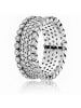 Pandora Silber-Ring mit Edelsteinen