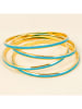 MENTHE À L'O 4er-Set: vergold. Armreifen