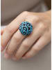 MENTHE À L'O Beschicht. Ring mit Kristallen