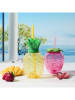 Summer Time 2er-Set: Trinkbecher in Pink/ Gelb - 500 ml
