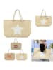 Summer Time Strandtasche ''Marina'' in Beige - (B)56 x (H)36 x (T)14 cm