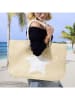 Summer Time Strandtasche ''Marina'' in Beige - (B)56 x (H)36 x (T)14 cm