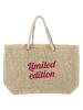 Summer Time Strandtasche ''Marina'' in Beige - (B)56 x (H)36 x (T)14 cm