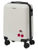 Summer Time Hardcase trolley ''Cerise'' crème - (B)34 x (B)54 x (D)22 cm