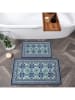 Colourful Cotton 2er-Set: Badvorleger in Blau