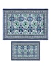 Colourful Cotton 2er-Set: Badvorleger in Blau