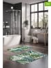 Colourful Cotton 2-delige set: badmatten wit/groen