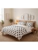 Colourful Cotton Beddengoedset  "Stars" wit/zwart