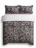 Colourful Cotton Beddengoedset  "Zebra" zwart/wit
