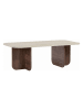 Evila Couchtisch "Akira" in Beige/ Braun - (B)120 x (H)41 x (T)60 cm