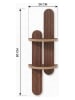 Evila Wandregal in Braun - (B)26 x (H)80 x (T)13 cm