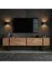 Evila TV-Regal "Onera" in Hellbraun/ Schwarz - (B)180 x (H)50 x (T)30 cm