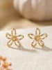 Heliophilia Pozłacane kolczyki-wkrętki